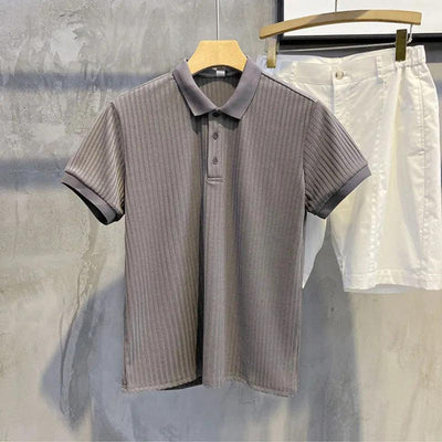 Men's Polo Shirt Short-sleeved Lapel Knitwear