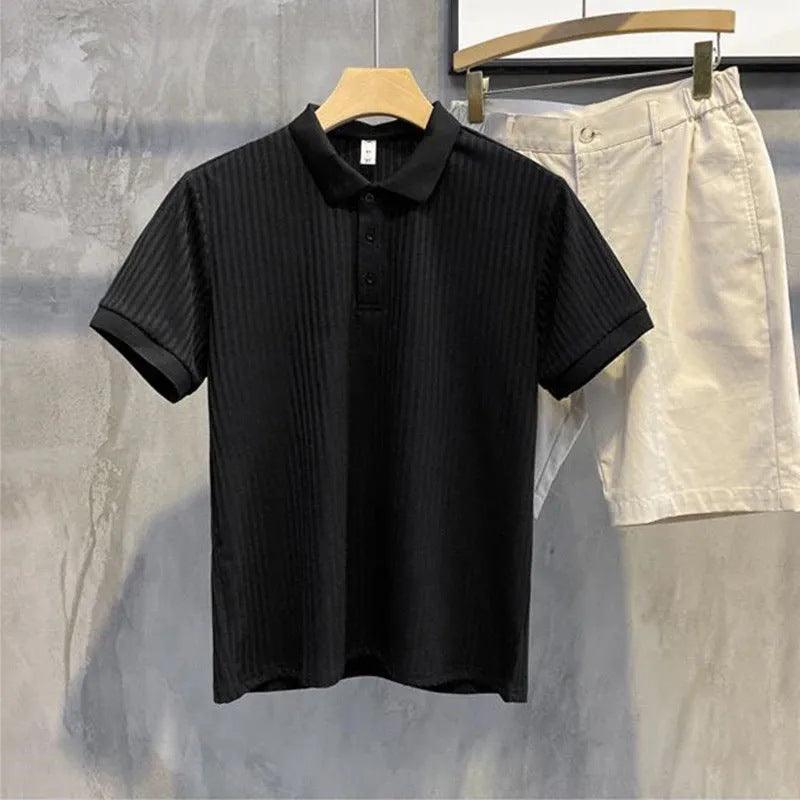 Men's Polo Shirt Short-sleeved Lapel Knitwear