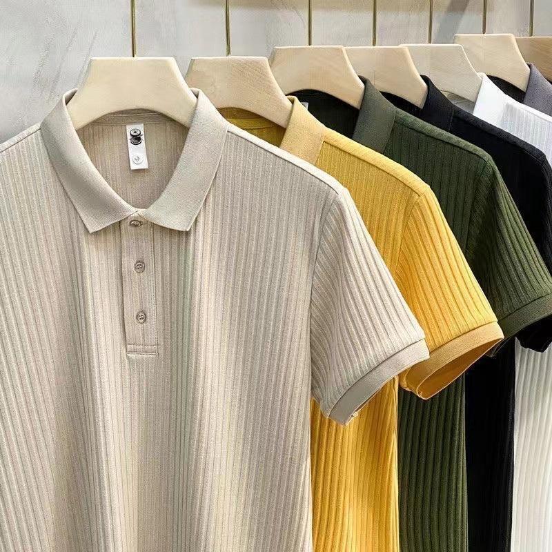 Men's Polo Shirt Short-sleeved Lapel Knitwear