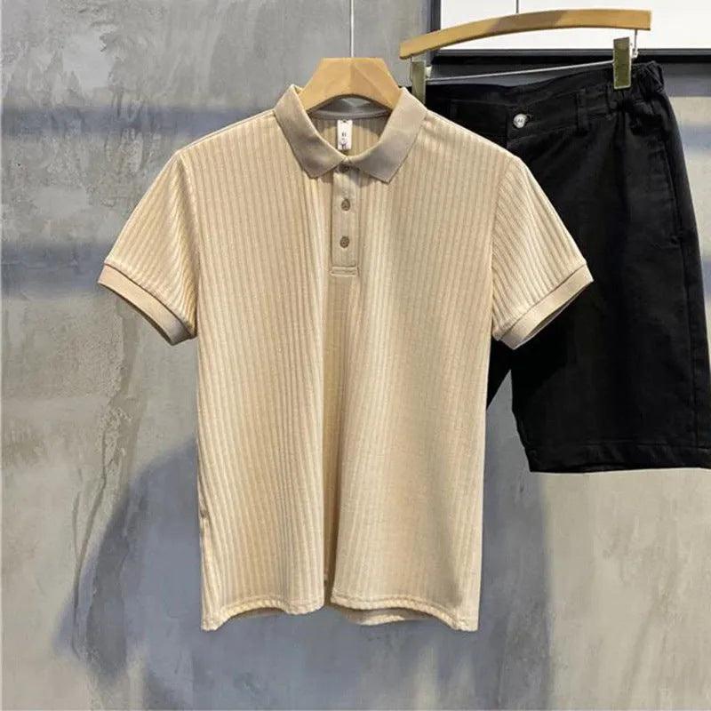 Men's Polo Shirt Short-sleeved Lapel Knitwear