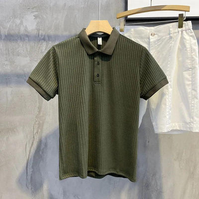 Men's Polo Shirt Short-sleeved Lapel Knitwear