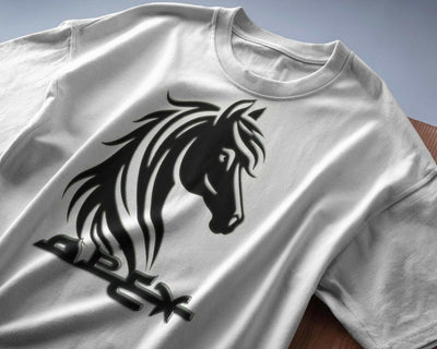 Signature Horse Graphic Tee – Soft, Stylish & Custom-Made